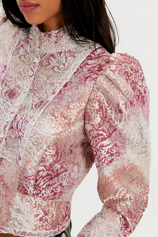 Veste en satin victorienne Anna Sui