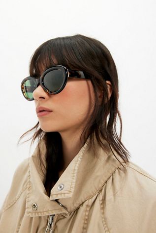 Karen Walker Wrap God Oversized Cateye Sunglasses | Free People display picture 3