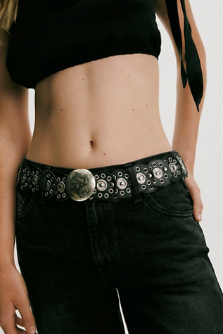 Женский ремень Free People Baby Follow Your Arrow Belt, цвет: Чёрный — фото 2