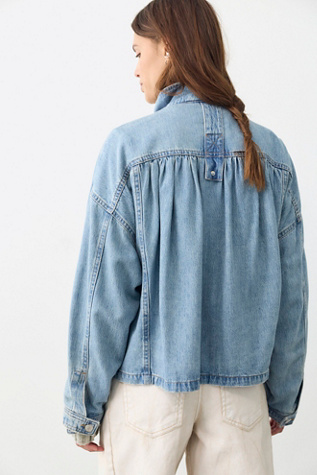 Женская куртка We The Free Rip Tide Denim, цвет: Синий варёный — фото 3