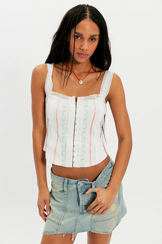 Hailey Tank Top by Free People in White, Size: XL