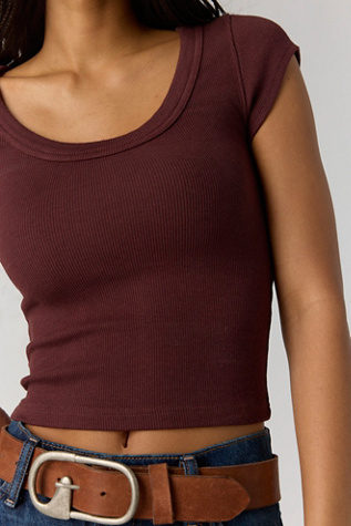 We The Free Brooklyn Tee at Free People in Mochacchino, Size: XS