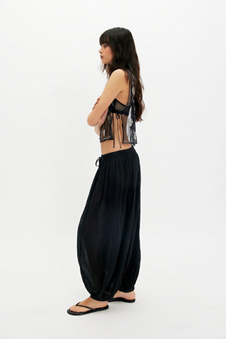 Женский топ Free People Midnight Sequin Tank, цвет: Чёрный — фото 3