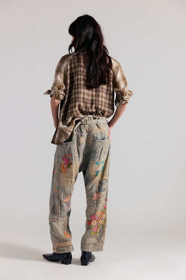 Magnolia Pearl Floral Embroidered Jeans #1