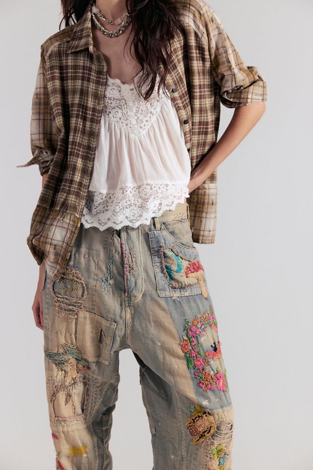 Magnolia Pearl Floral Embroidered Jeans #3