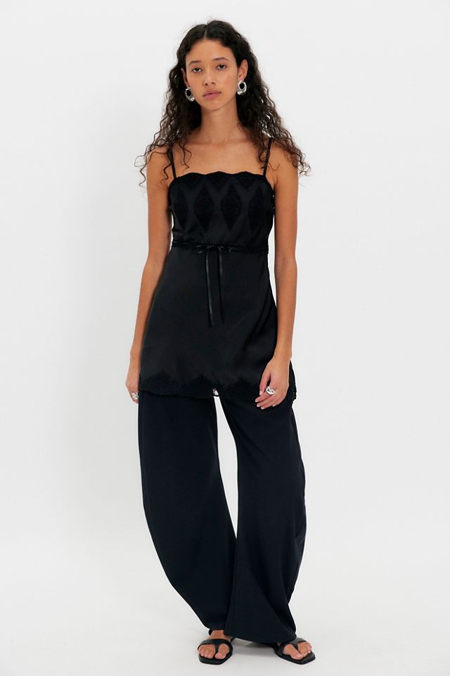 LoveShackFancy Sanna Lace-Detailed Mini Slip Dress | Free People