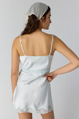 LoveShackFancy Sanna Lace-Detailed Mini Slip Dress - thumbnail 6