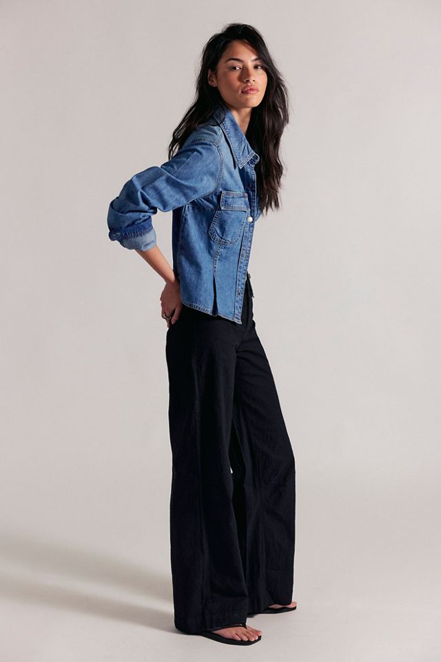 Time Flies Low-Rise Clean Solid Trousers #2