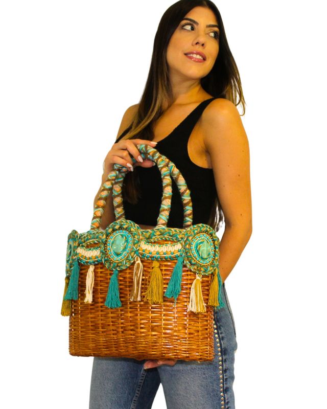 Coastal Raffia Sambboho Bag #1