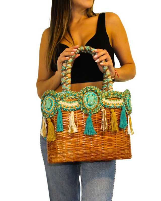 Coastal Raffia Sambboho Bag #2