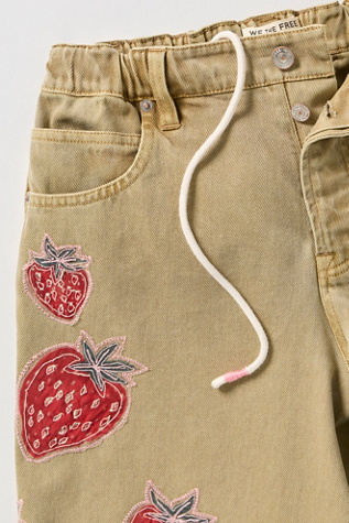 We The Free Garden State Long Bermuda Shorts at Free People in Tan, Size: 25