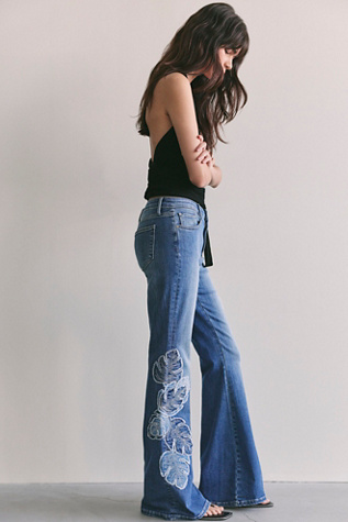 Driftwood Farrah Patchwork Flare Jeans