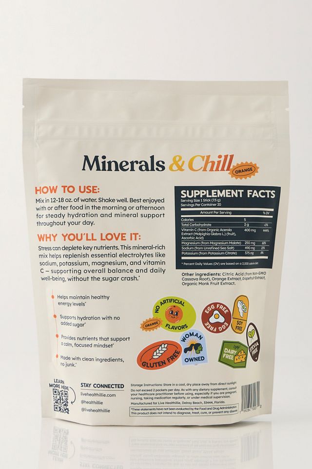 Live Healthillie Minerals & Chill Stick Packs #5
