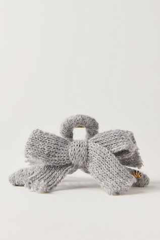 Lele Sadoughi Cable Knit Bow Claw Clip