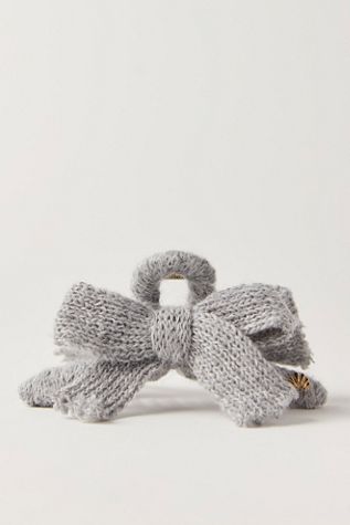 Lele Sadoughi Cable Knit Bow Claw Clip
