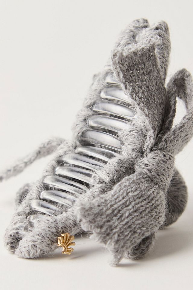 Lele Sadoughi Cable Knit Bow Claw Clip #1