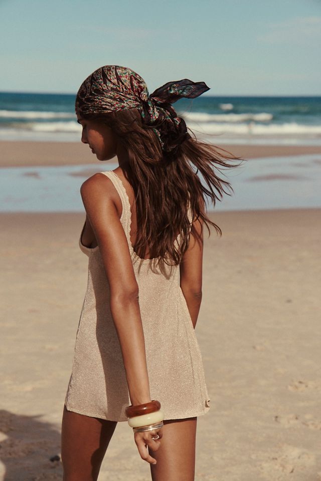Glistening Sweater Mini Dress | Free People