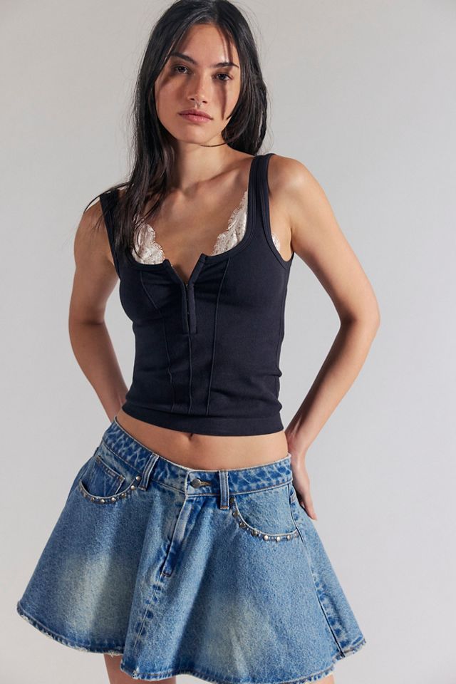 Understated Leather Dakota Denim Skirt #2