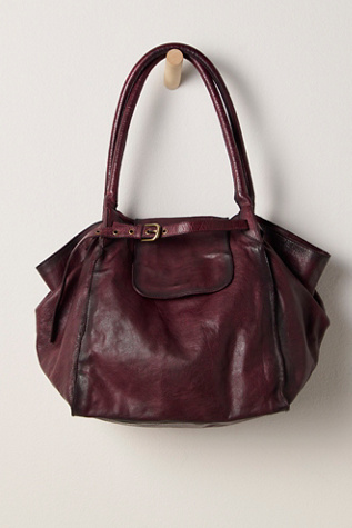Milan Leather Tote Bag by Free People in Red