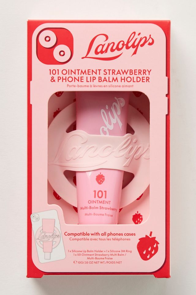 Lanolips 101 Ointment Strawberry & Phone Lip Balm Holder #2