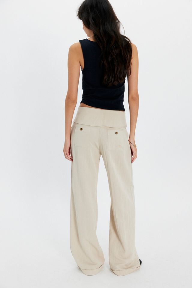 Pantalon fluide Leia Sand Laagam #1