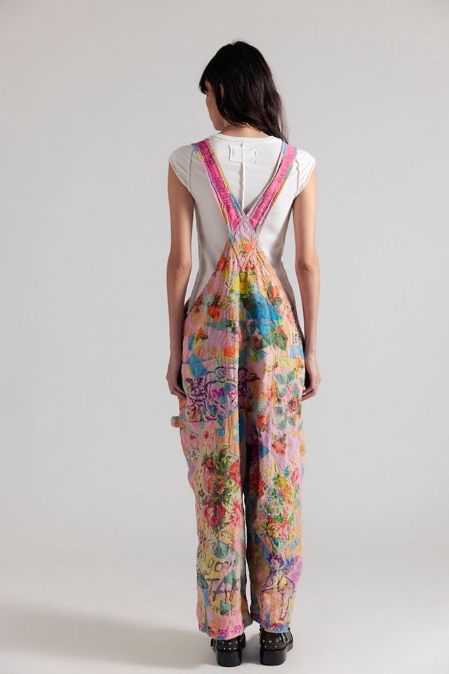 Magnolia Pearl Graphic Love Overalls #1