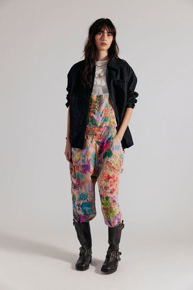 Magnolia Pearl Graphic Love Overalls #2