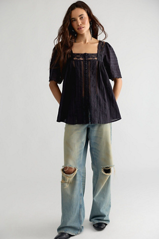 Женский топ Free People Adore You Tunic, цвет: Чёрный — фото 3