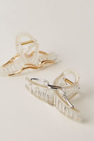 Curried Myrrh Ondine Barrettes | Free People display picture 1