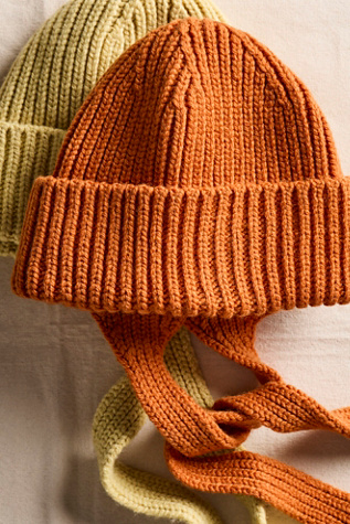 CLÒIMH Wool Ear Flap Hat at Free People in Orange