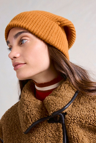 CLÒIMH Chunky Soft Wool Beanie Hat at Free People in Orange
