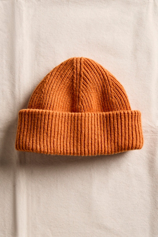 Женская шапка CLÒIMH Chunky Soft Wool Beanie Hat, цвет: Сиена — фото 3
