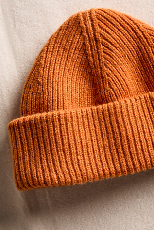 Женская шапка CLÒIMH Chunky Soft Wool Beanie Hat, цвет: Сиена — фото 4