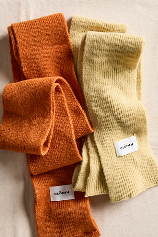 CLÒIMH Mini Soft Wool Scarf at Free People in Orange