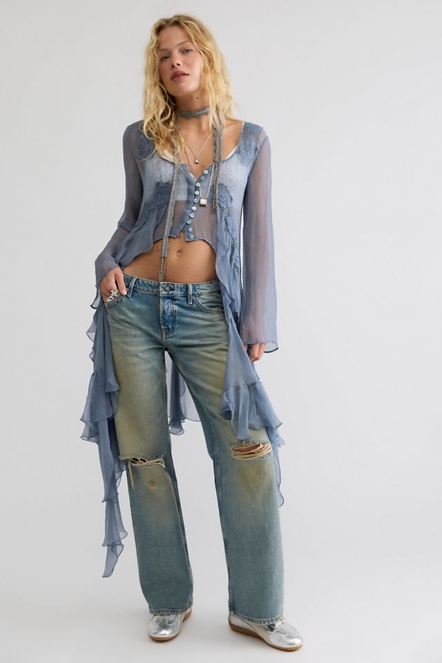 Nigel Preston Angel Chiffon Maxi Top #2
