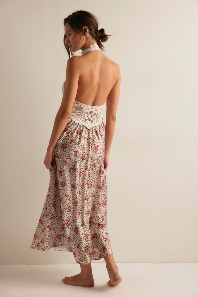 Petal Party Printed Midi Slip #1
