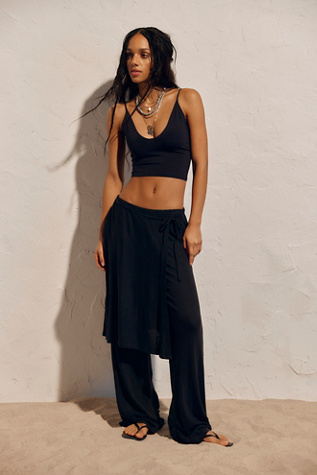 Gauzy Knit Skants by free-est at Free People in Black, Size: XL