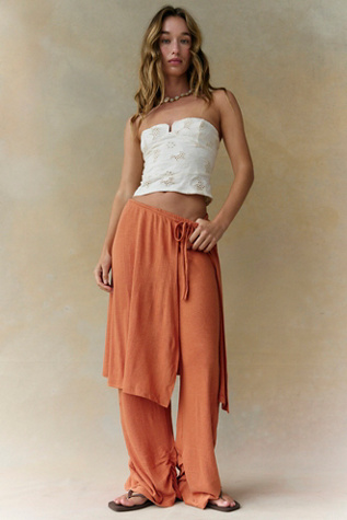 Gauzy Knit Skants Top by free-est at Free People in Sunbake, Size: Medium