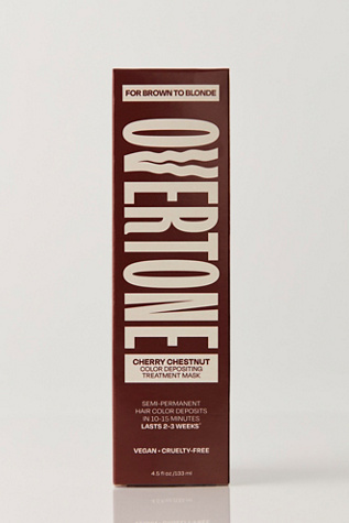 Тонирующая маска для волос Overtone Color Depositing, цвет: Вишнёвый каштановый — фото 4