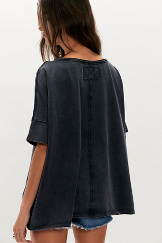 Женская футболка We The Free Rex Oversized Cotton, цвет: Чёрный — фото 2