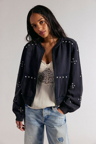We The Free On My Mind Studded Zip Up