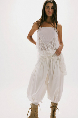 Calle Balloon Crop Pull-On Trousers