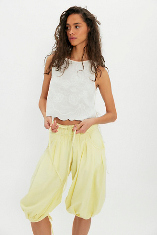 Calle Balloon Crop Pull-On Trousers