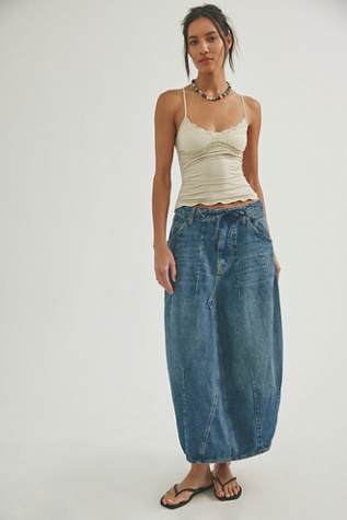 We The Free Bittersweet Denim Maxi Skirt | Free People