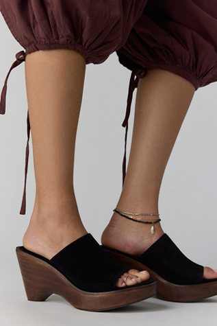 Cha Cha Clogs by Free People in Black Suede, Size: US 7.5