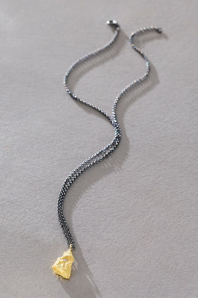 Collier Emanuela Duca en or et diamants éclatés #1