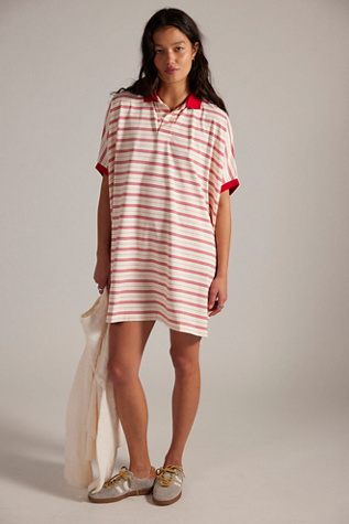 Denimist Polo Maxi Top at Free People in Red, Size: M