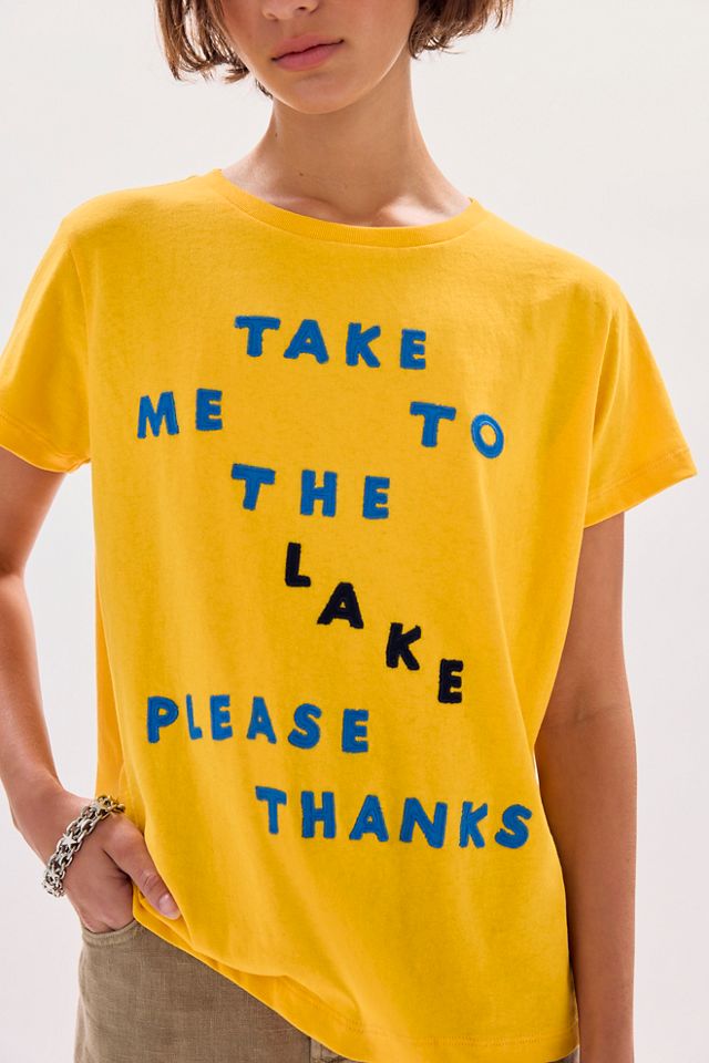 MOTHER T-shirt ample Take Me To The Lake #3