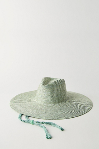 So Coastal Wide Brim Hat by Free People in Green
