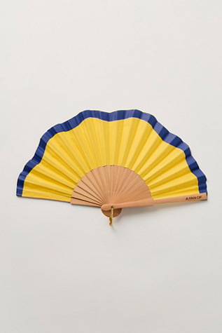 Fluid Shape Mini Fan by A Fan Of at Free People in Blue